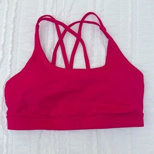 Lululemon energy bra size 10 color pink